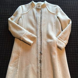 michael kors curly genuine shearling coat small